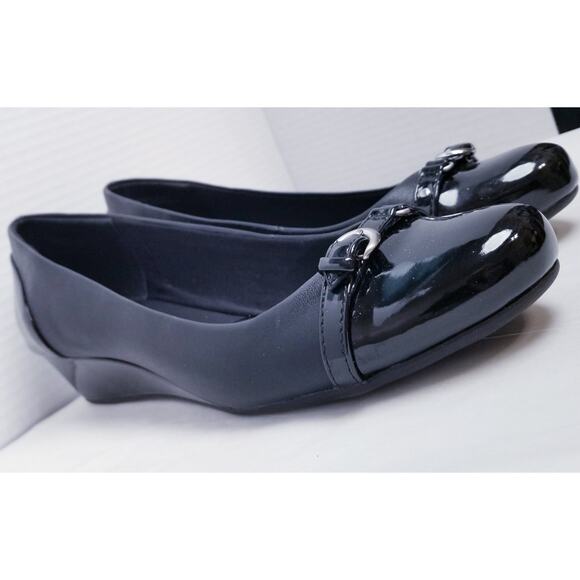 NWOT -G.H. Bass Women's "Mandy" Black Low Wedge Style 0302-3950-001 Size 8.5 - Picture 6 of 12